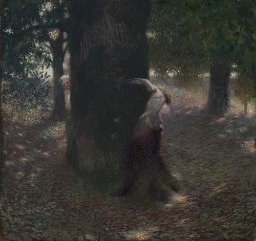 Teasing (1889) by Franz von Stuck