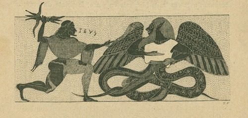 Zeus foudroyant un géant ailé (1914) — Anonymous