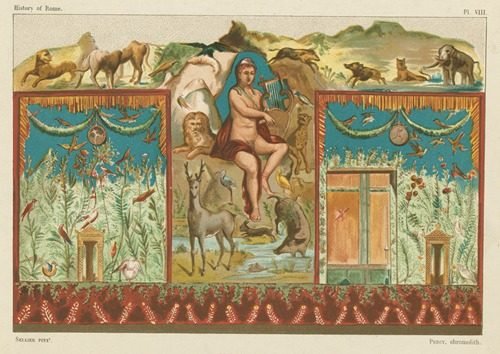 Orpheus charming the animals (1890) by P. Sellier