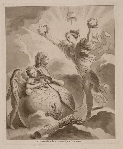 Doctor Franklin, crowned by Liberty (1778) by Jean-Honoré Fragonard
