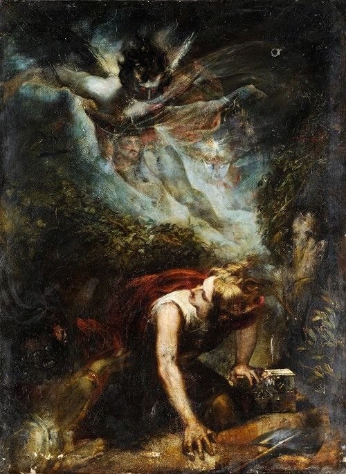 The Treasure-seeker (1840) by Theodor von Holst