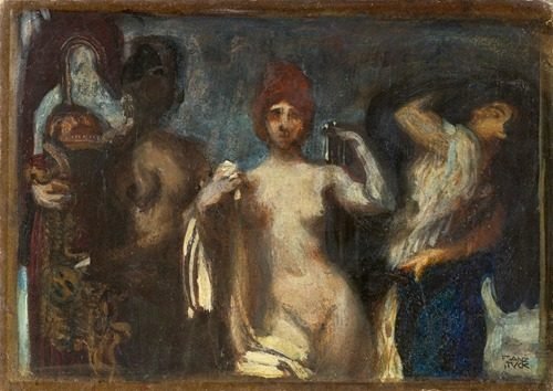 Studie zu einer Amazone by Franz von Stuck