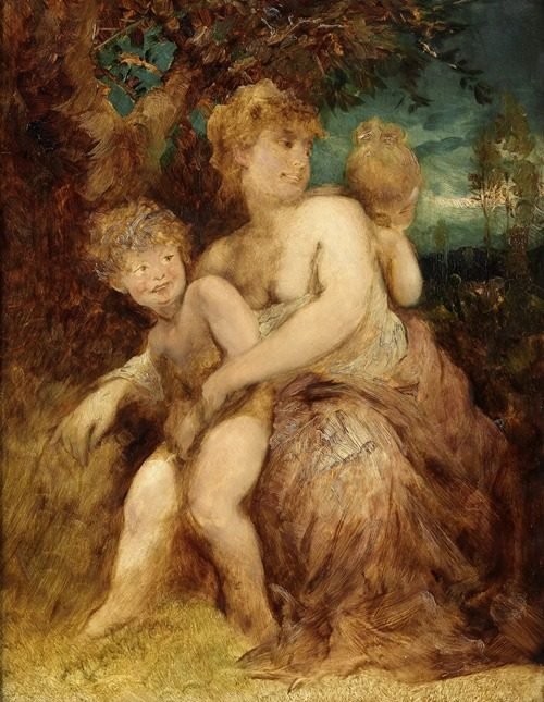 Nymphe mit zwei Kindern (1882)