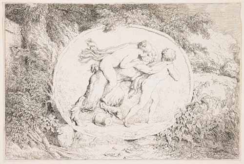 Nymph Astride a Satyr (1763)