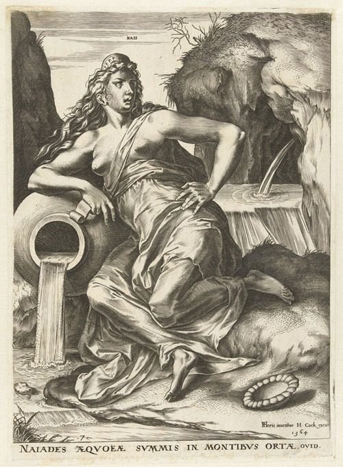 Naiade (1564) by Cornelis Cort