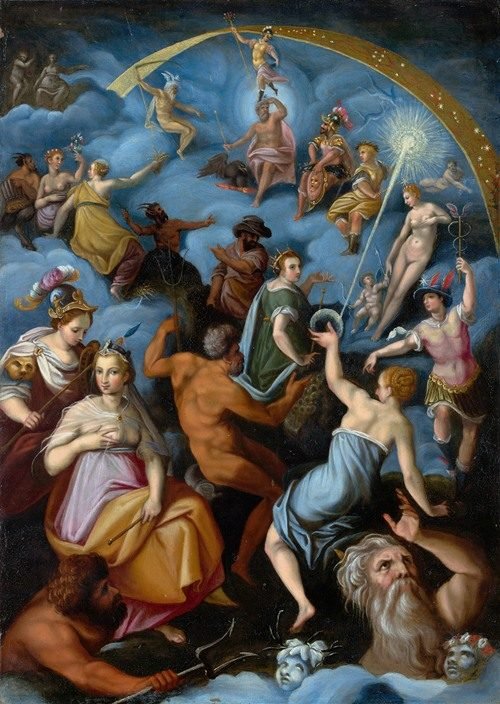 The Assembly of The gods (1575–76) by Jacopo Zucchi