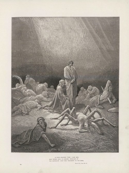 The vision of Purgatory and Paradise by Dante Alighieri Pl.19 (1900) by Gustave Doré
