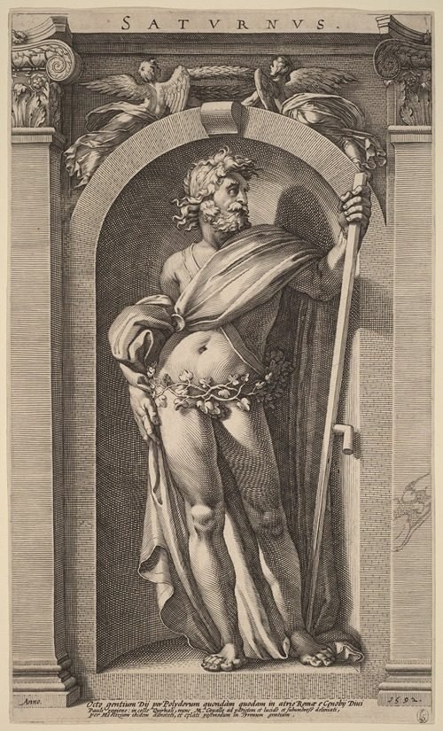 Saturn (1592) by Hendrick Goltzius