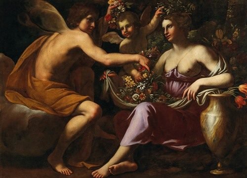 Zephyr and Flora (17th Century) — Emilian School
