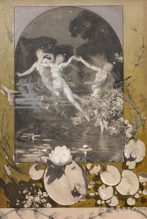 Reigen – Tanz, Musik, Liebe (around 1895) by Alexander Rothaug