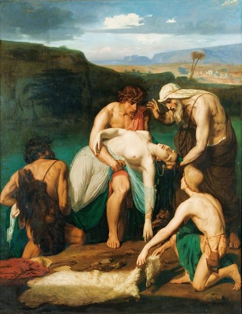 Zenobia Found By The Shepherds On The Banks Of The Arax — Felix-Henri Giacomotti