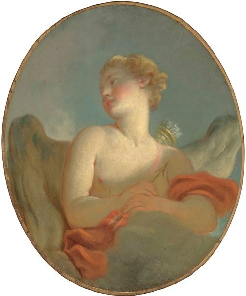 ‘L’Amour’; said to be a Portrait of Marie Catherine Colombe (1751-1830) as Cupid — Jean-Honoré Fragonard