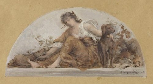 La Chasse ou L’Automne (1893) by François Lafon