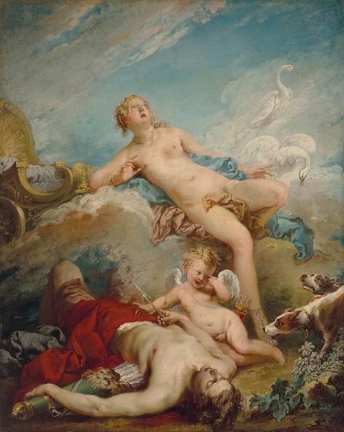 Venus discovering the dead Adonis by François Boucher