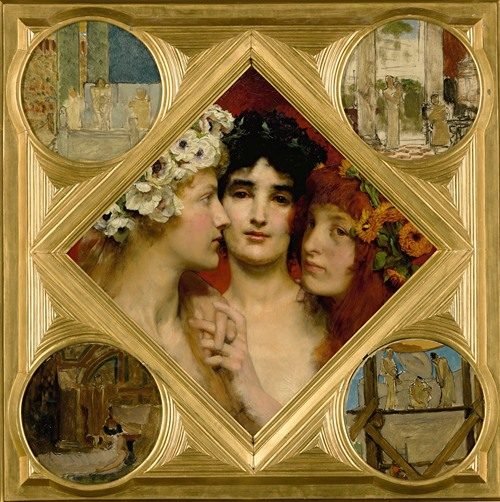 The three graces by Lawrence Alma-Tadema