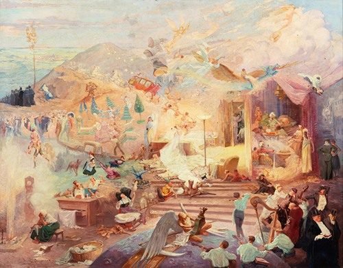 Phantasmagorical scene, also called liberty