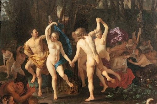 A Bacchanal — Jacob Van Loo
