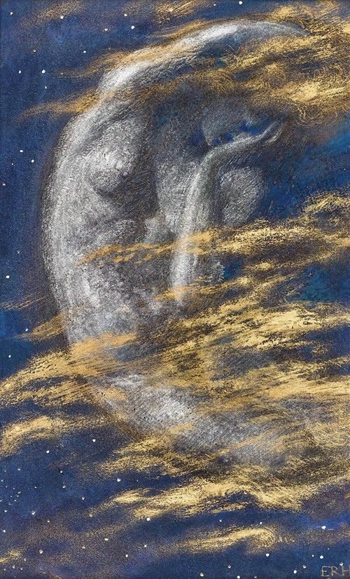 The Weary Moon by Edward Robert Hughes