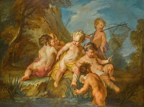 ‘Les Amours Pecheurs’ (The Love of Fishing) — François Lemoyne
