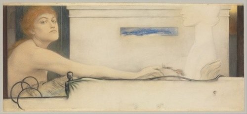 The Offering (1891) by Fernand Khnopff