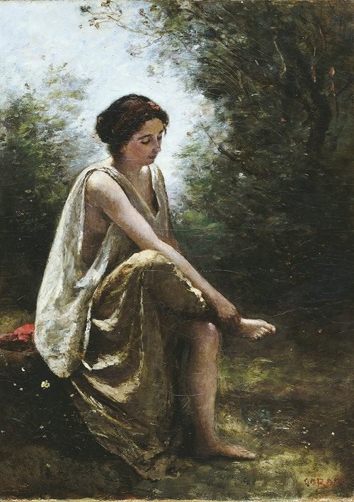 Wounded Eurydice (1868-70) — Jean-Baptiste-Camille Corot