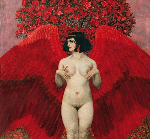 Red angel (1902) by Karl Mediz