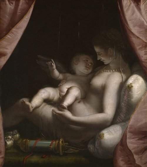Venus and Cupid (c. 1570) by Luca Cambiaso