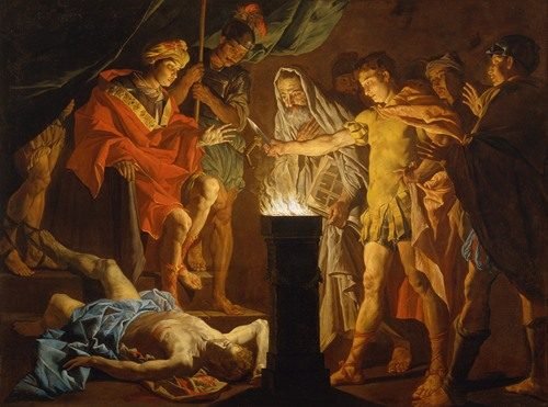 Mucius Scaevola in the presence of Lars Porsenna (early 1640s)