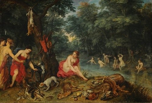Nymphs bathing (1585-1625)