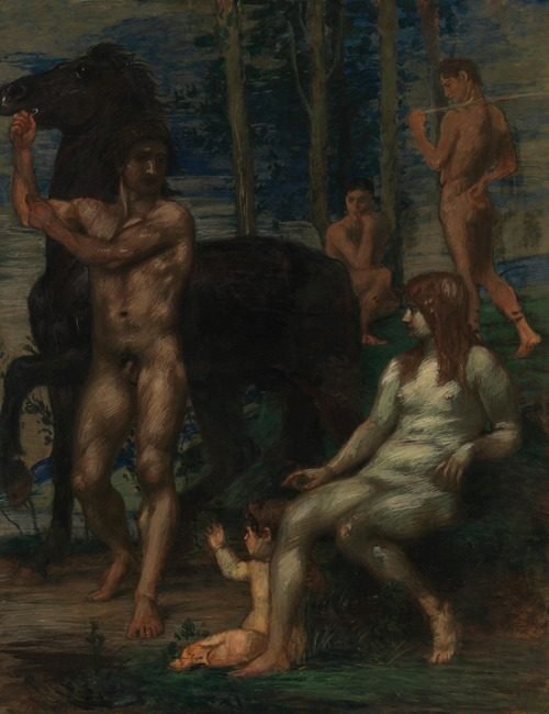 Pferdeführer und Nymphe (1881-1882)