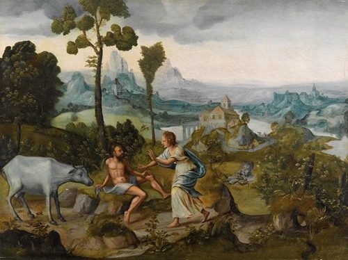 Landscape With Juno And Argus by Cornelis Massijs