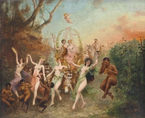 Fest Der Faune Und Nymphen (1905) by Moritz Stifter