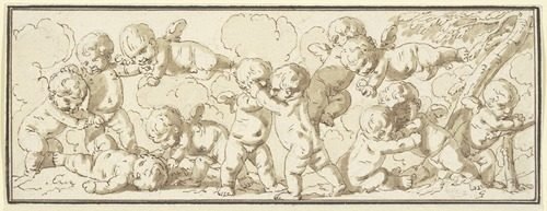 Zwölf spielende Amoretten. — Louis-Felix de La Rue