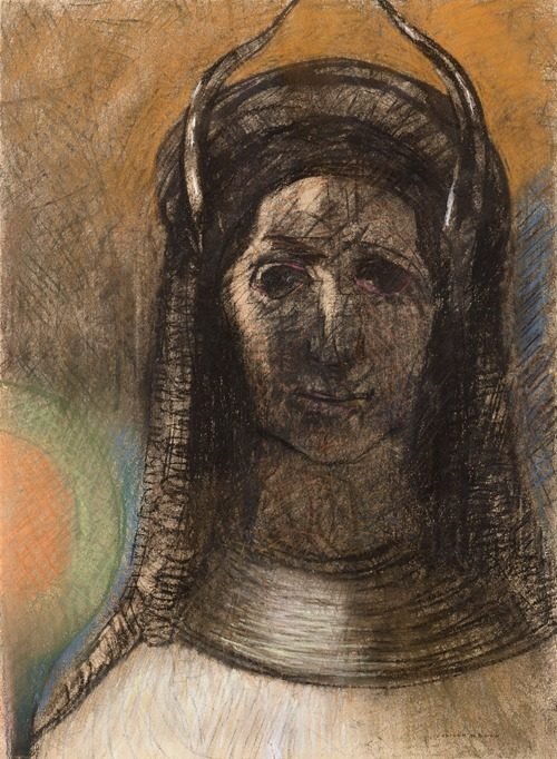 Figure cornue by Odilon Redon