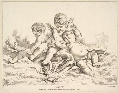 Water (After F. Boucher) by Louis-Felix de La Rue