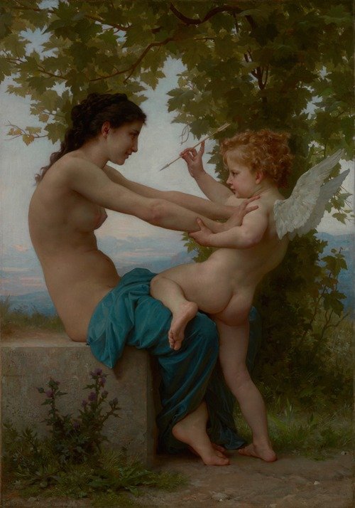 A Young Girl Defending Herself against Eros (about 1880)