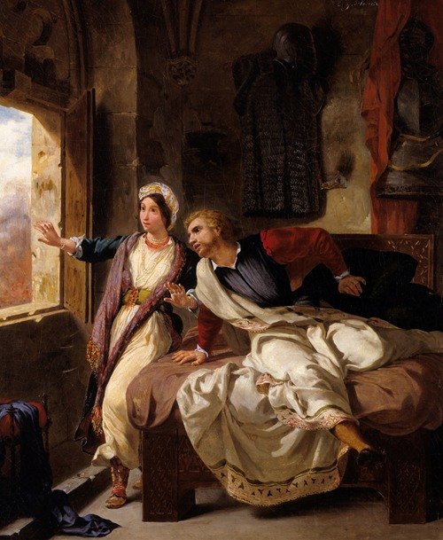 Rebecca and the Wounded Ivanhoe (1823)