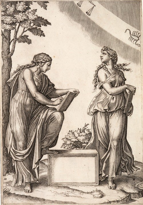 Two Women with the Signs of Libra and Scorpio (1517–20)