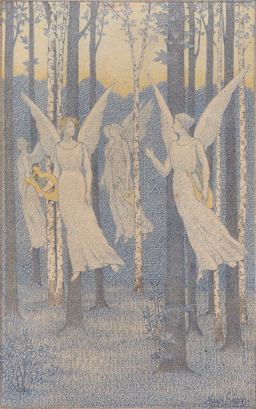 Study for In the Woods, Evening (1892-94)