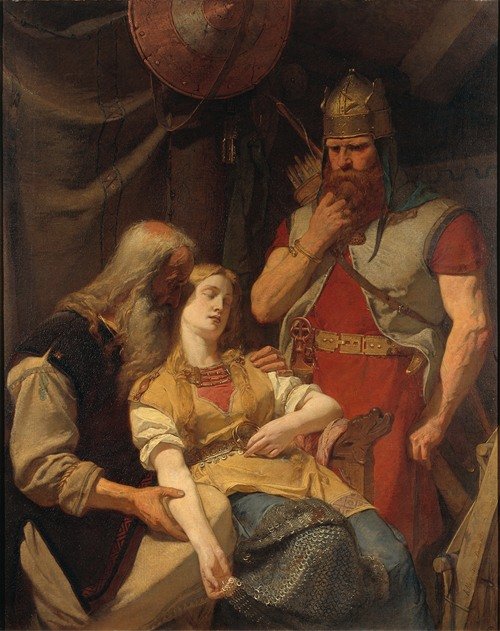Ingeborg Receiving News of Hjalmar’s Death from Orvar Odd (1859)