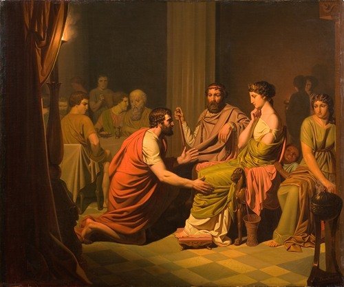 Odysseus before Alcinous, King of the Phaeacians (1853)