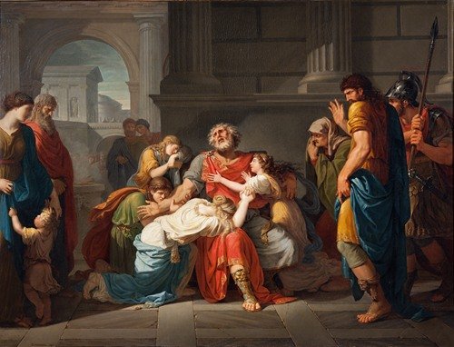 The Blind Oedipus Commending his Children to the Gods (1784)