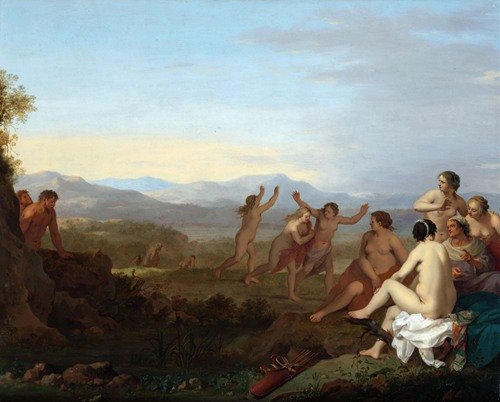 Satyrs Spying on Nymphs (After 1627) — Cornelis Van Poelenburch