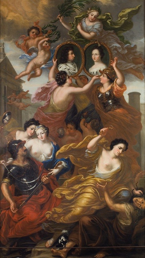 Allegory of the union of King Charles XI and Queen Ulrika Eleonora (1692)