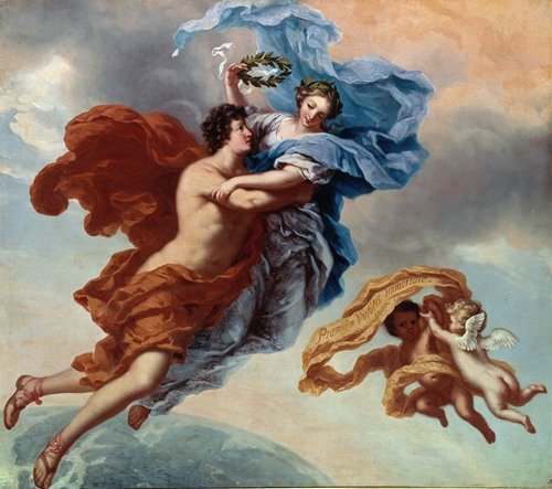 Dygdens belöning, allegori (1680) — David Klöcker Ehrenstrahl