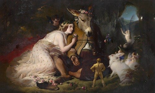 Scene from a Midsummer Night’s Dream. Titania and Bottom (1851)