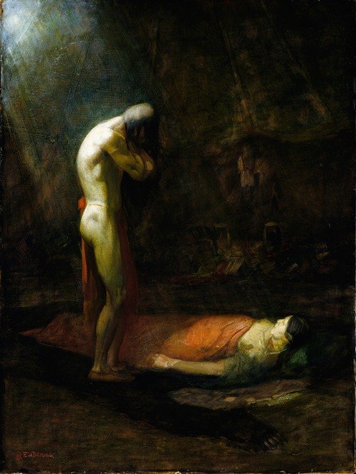 The Mourning Brave (Ca. 1892)