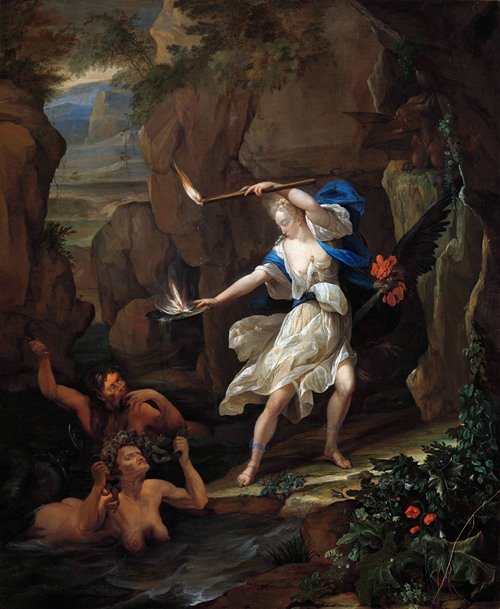 Circe Punishes Glaucus By Turning Scylla Into A Monster (1695) — Eglon van der Neer