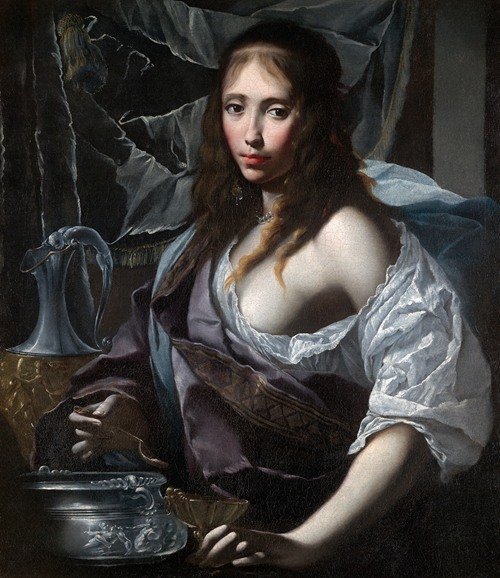 Artemisia Prepares To Drink The Ashes of Her Husband, mausolus (Ca. 1630)