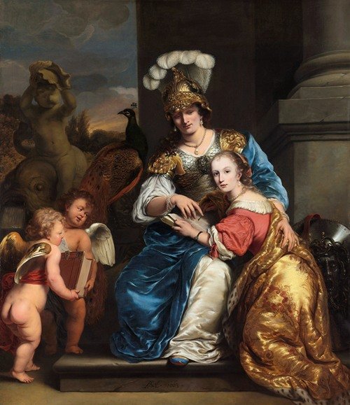 Margarita Trip As Minerva, Instructing Her Sister Anna Maria Trip (1663)